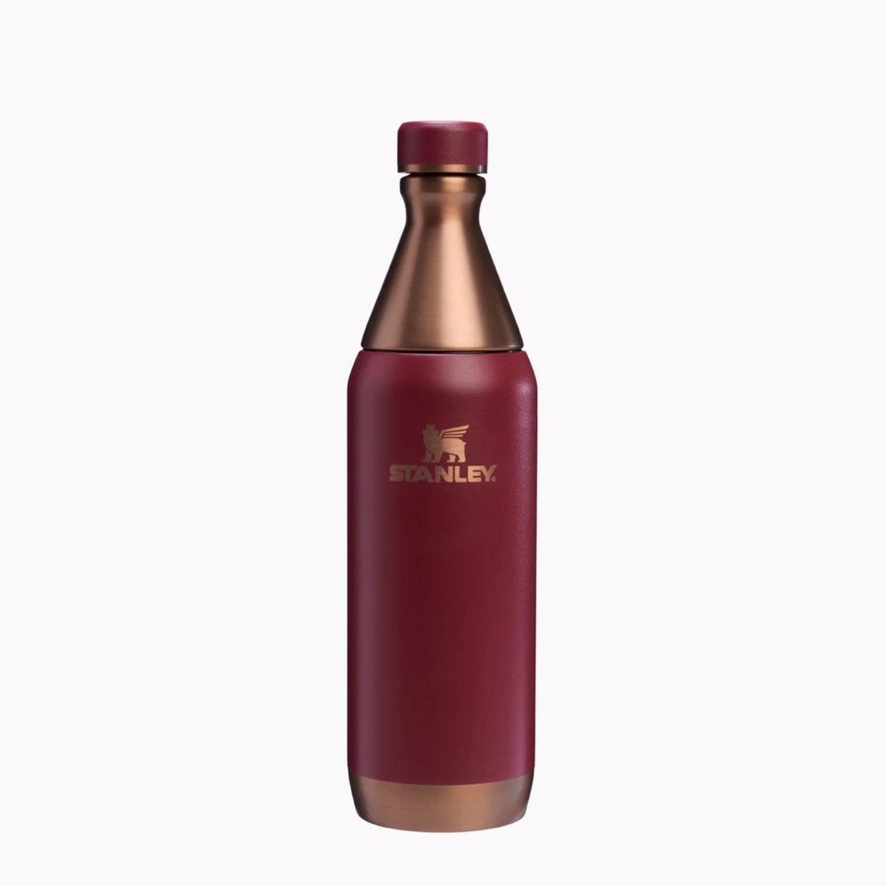 Stanley Red and Copper Water Bottle